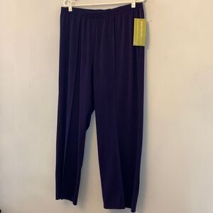 Cathy Daniels short length purple pants Size 1X NWT